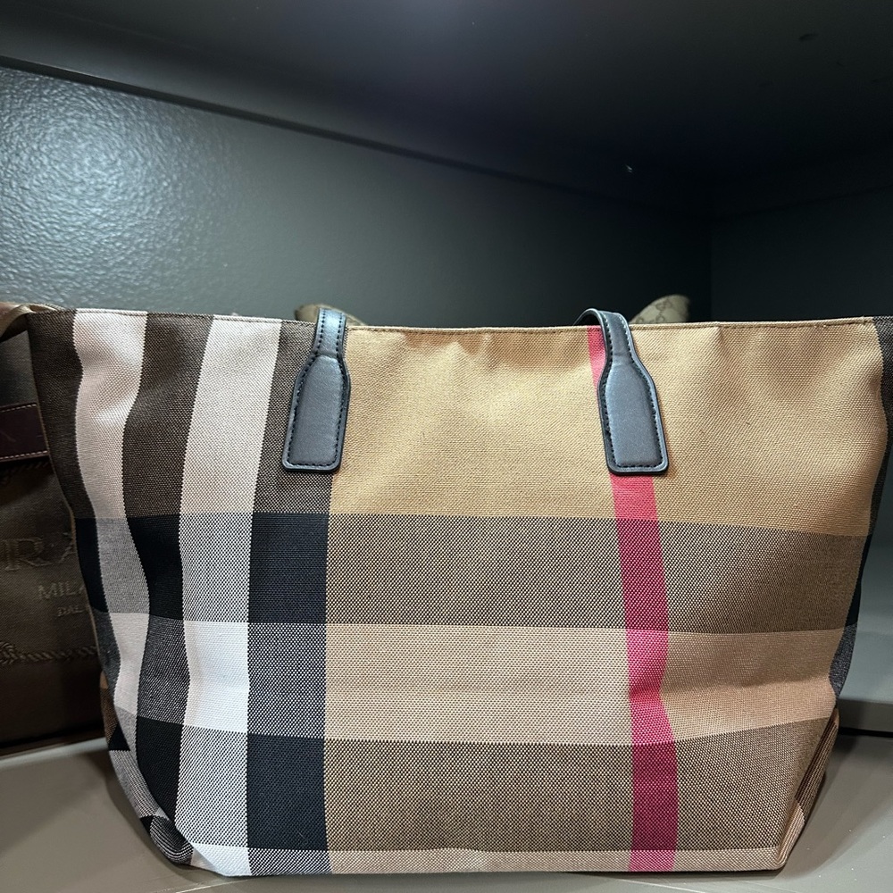 Tartan Plaid Zippered Tote Bag